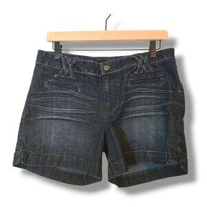 a.n.a. shorts womens 10 dark wash denim shorts casual summer